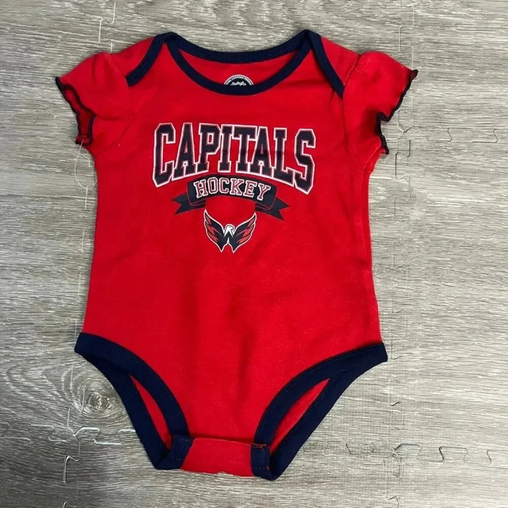 NWT‎ Washington Capitals Infant Bodysuit 3-Pack Multicolor Unisex 12 Months